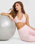 SoftMotion™ Minimal Halter Neck Bralette | Ballet Pink