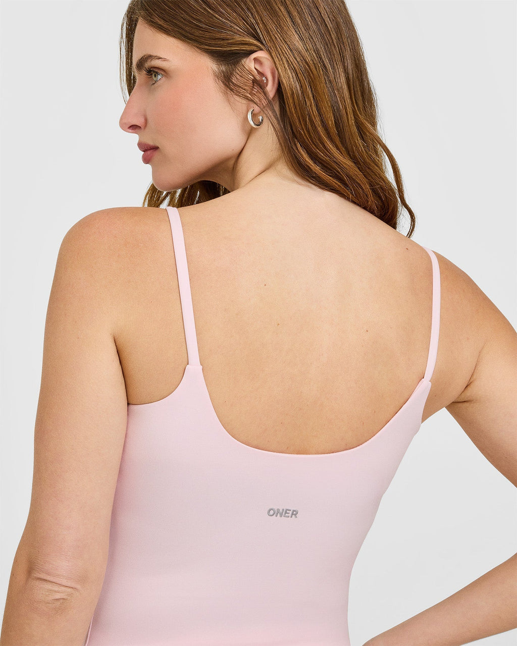 SoftMotion™ Strappy Vest with Built in Bra Shelf | Ballet Pink