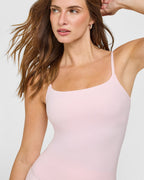 SoftMotion™ Strappy Vest with Built in Bra Shelf | Ballet Pink