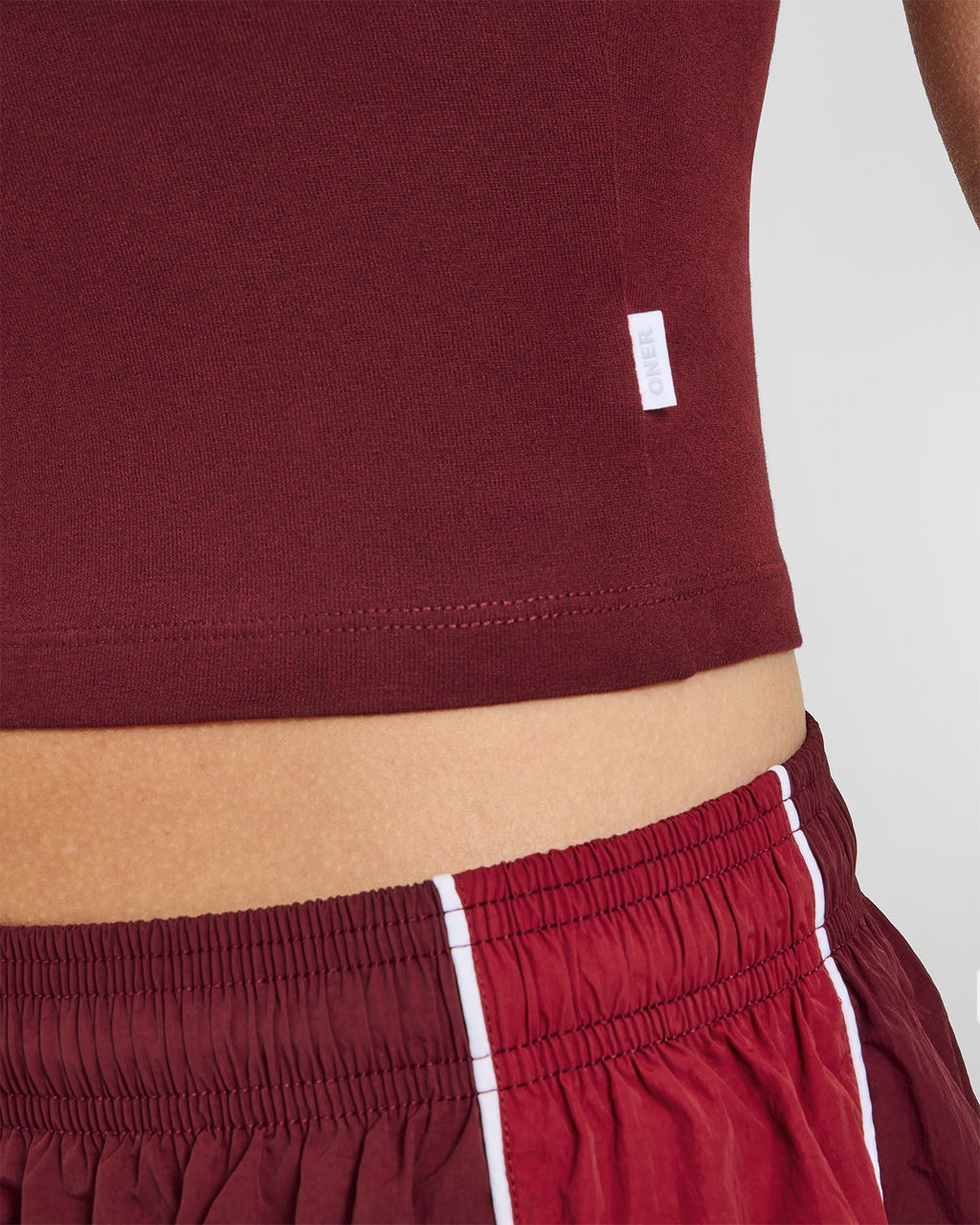 Cotton Fitted Mid Vest | Rosewood