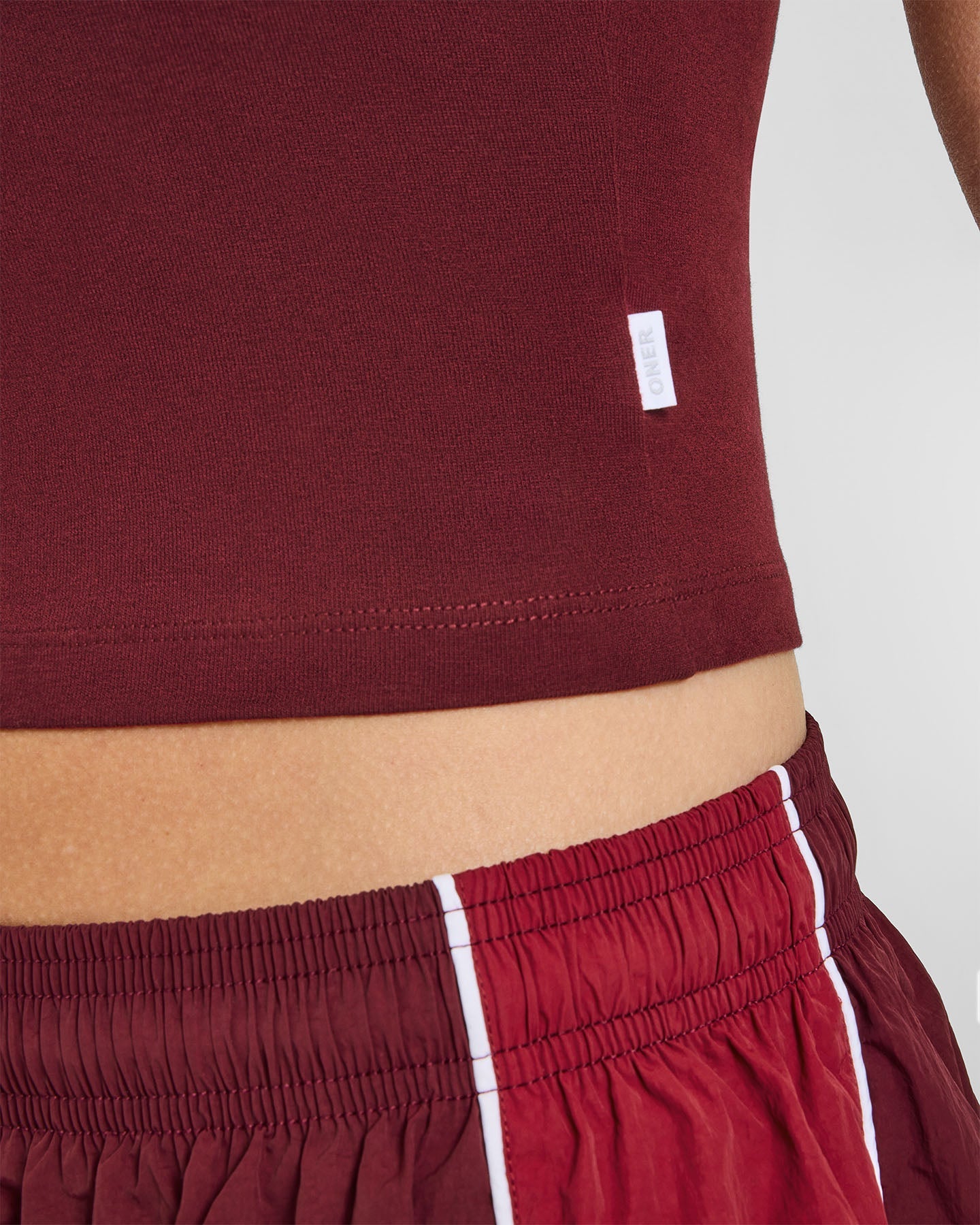 Cotton Fitted Mid Vest | Rosewood