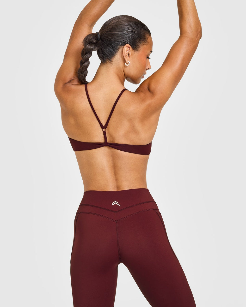 EasyLift™ Ultra Minimal Bralette with White Logo | Rosewood