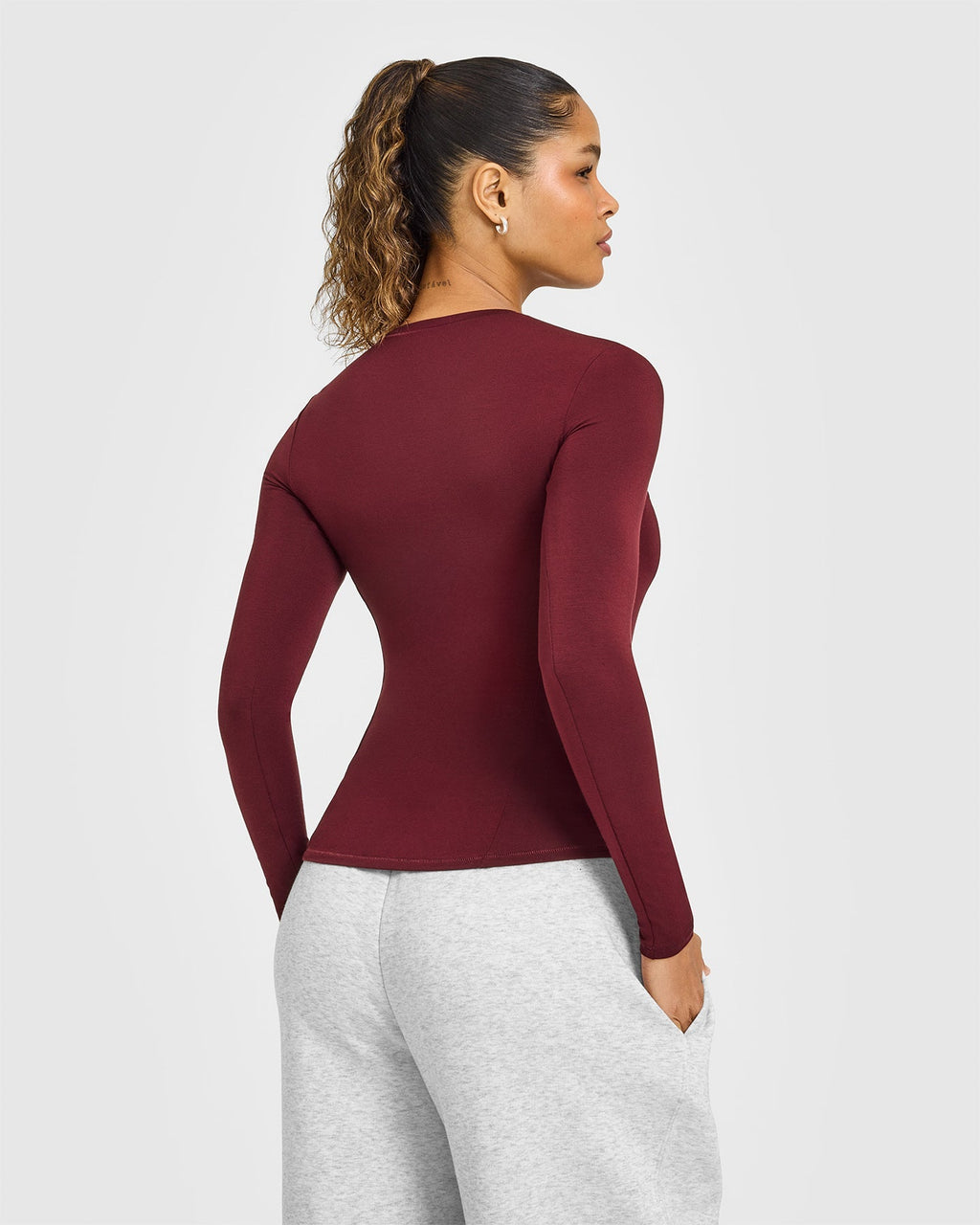 Mellow™ Soft Long Sleeve Top | Rosewood