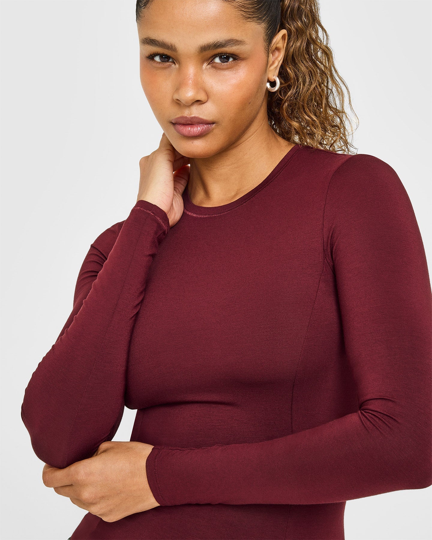 Mellow™ Soft Long Sleeve Top | Rosewood