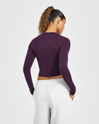 Mellow™ Soft Mid Long Sleeve Top | Blackberry Purple