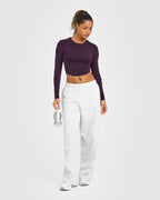 Mellow™ Soft Mid Long Sleeve Top | Blackberry Purple
