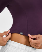 Mellow™ Soft Mid Long Sleeve Top | Blackberry Purple