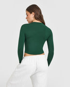 Mellow™ Soft Mid Long Sleeve Top | Racing Green