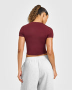 Mellow™ Soft Mid Short Sleeve T-Shirt | Rosewood