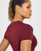 Mellow™ Soft Mid Short Sleeve T-Shirt | Rosewood