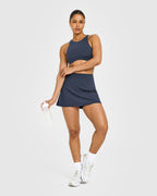 SoftMotion™ Skort with White Logo | True Blue