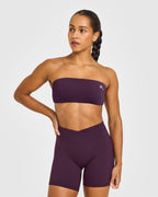 Unified Micro Bandeau Bralette | Blackberry Purple