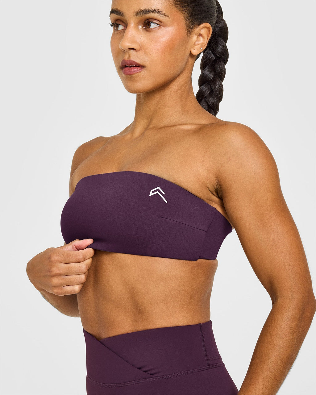 Unified Micro Bandeau Bralette | Blackberry Purple
