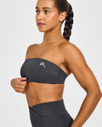 Unified Micro Bandeau Bralette | Coal
