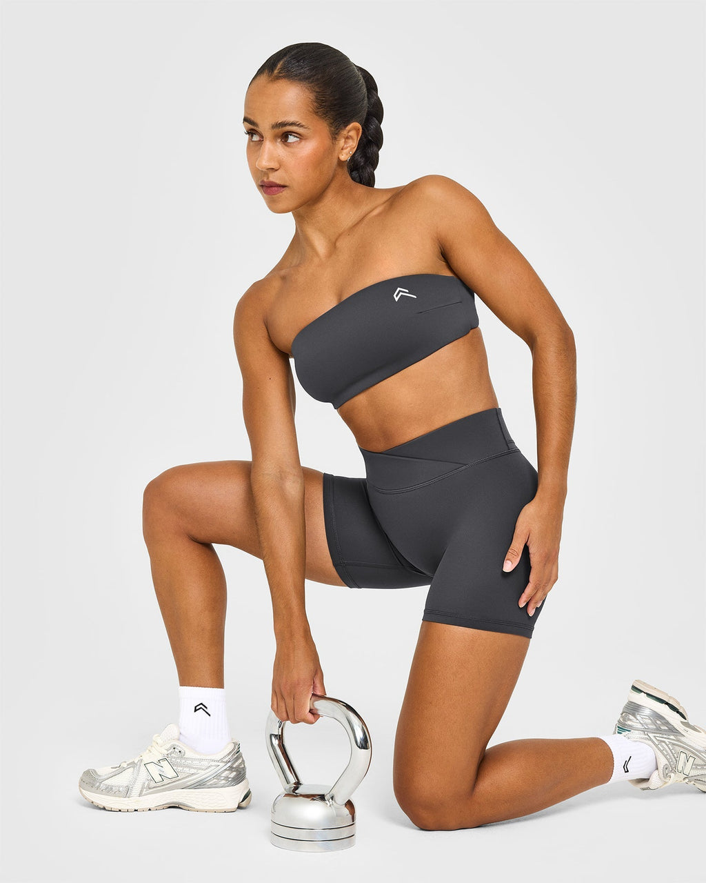 Unified Micro Bandeau Bralette | Coal