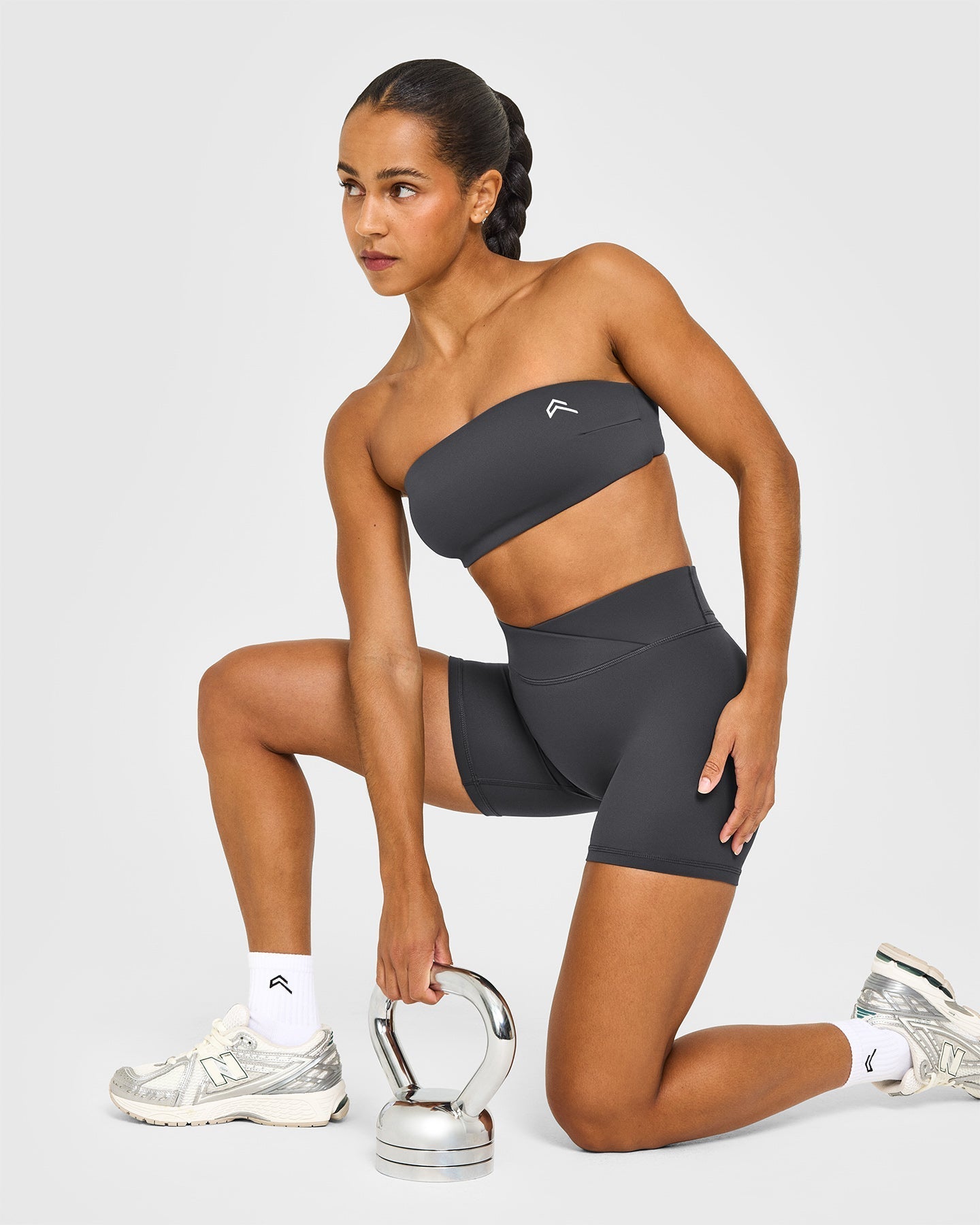 Unified Micro Bandeau Bralette | Coal