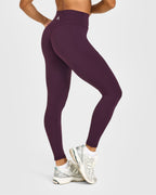 Unified High Waisted Pocket Leggings | Blackberry Purple