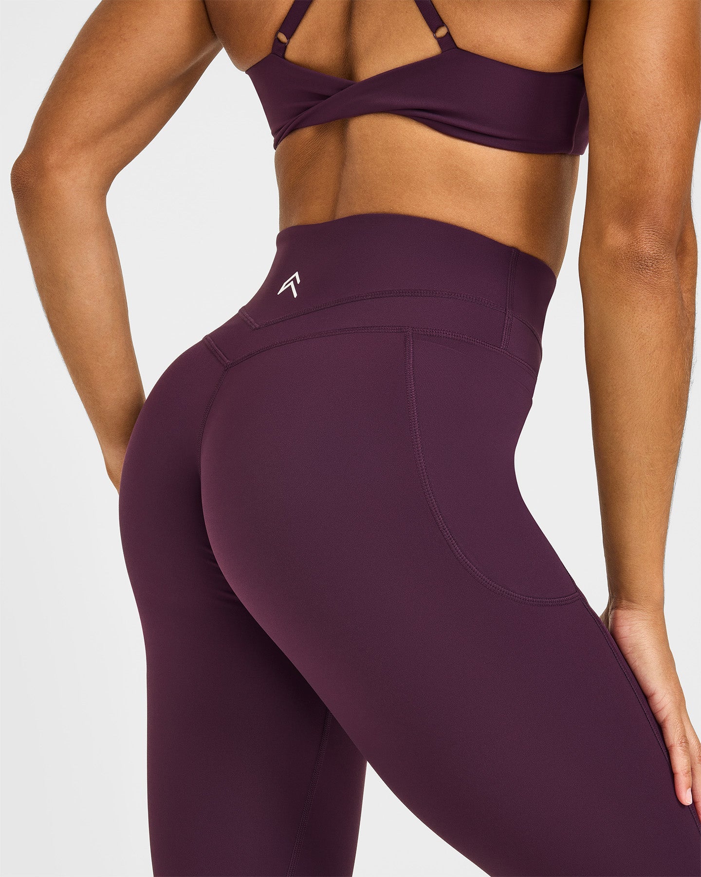 Unified High Waisted Pocket Leggings | Blackberry Purple