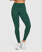 Unified High Waisted Pocket Leggings | Racing Green