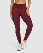 Unified High Waisted Pocket Leggings | Rosewood