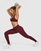 Unified High Waisted Pocket Leggings | Rosewood