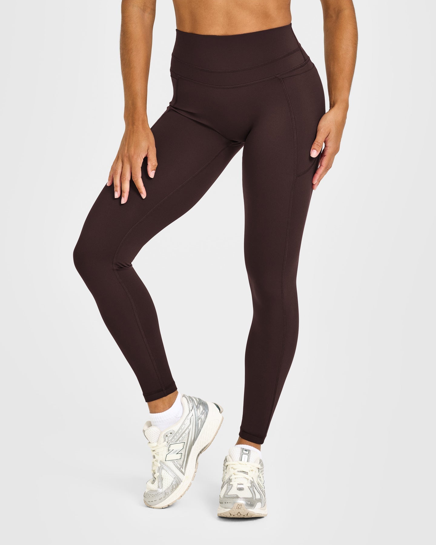 Unified High Waisted Pocket Leggings | 70% Cocoa