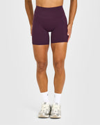 Unified High Waisted Pocket Shorts 6" | Blackberry Purple