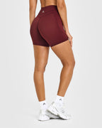 Unified High Waisted Pocket Shorts 6" | Rosewood