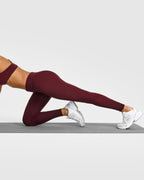 Unified Wrap Leggings White Logo | Rosewood