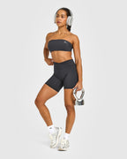 Unified Wrap Shorts White Logo 6" | Coal