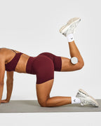 Unified Wrap Shorts White Logo 6" | Rosewood