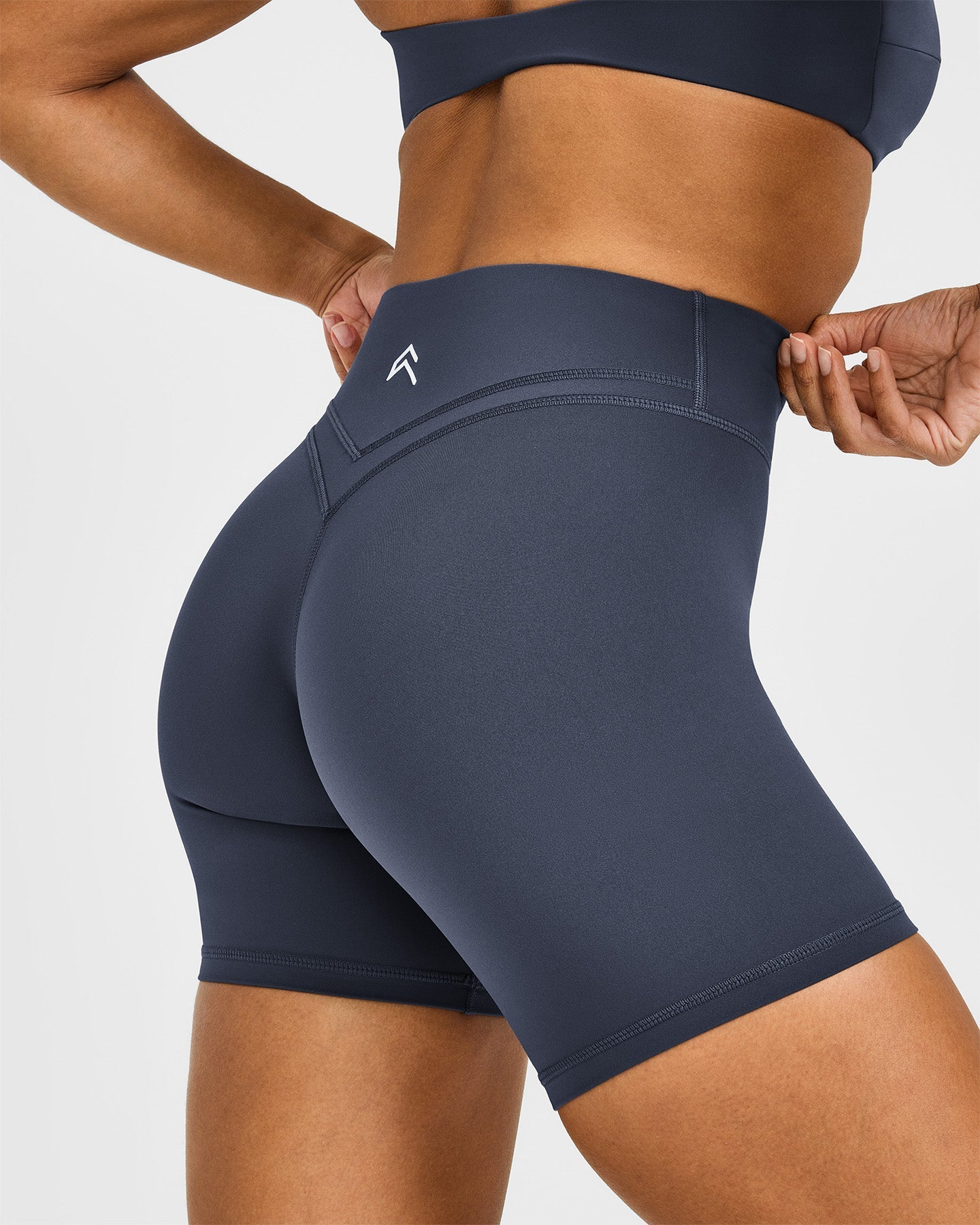 Unified Wrap Shorts White Logo 6" | True Blue