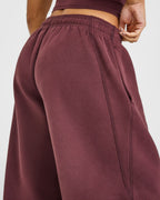 Foundations Oversized Cuffed Joggers with Oner Embroidery | Washed Velvet Mocha