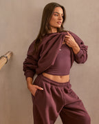 Mellow™ Rib Racer Back Mid Vest with Built in Bra Shelf | Velvet Mocha