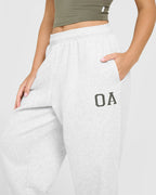 Foundations Oversized Oner Joggers | Light Grey Marl
