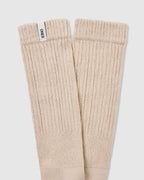 Slouchy Lounge Socks 2 Pack | Sand/ White