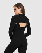 SoftMotion™ Shrug Cover with White Logo | Black