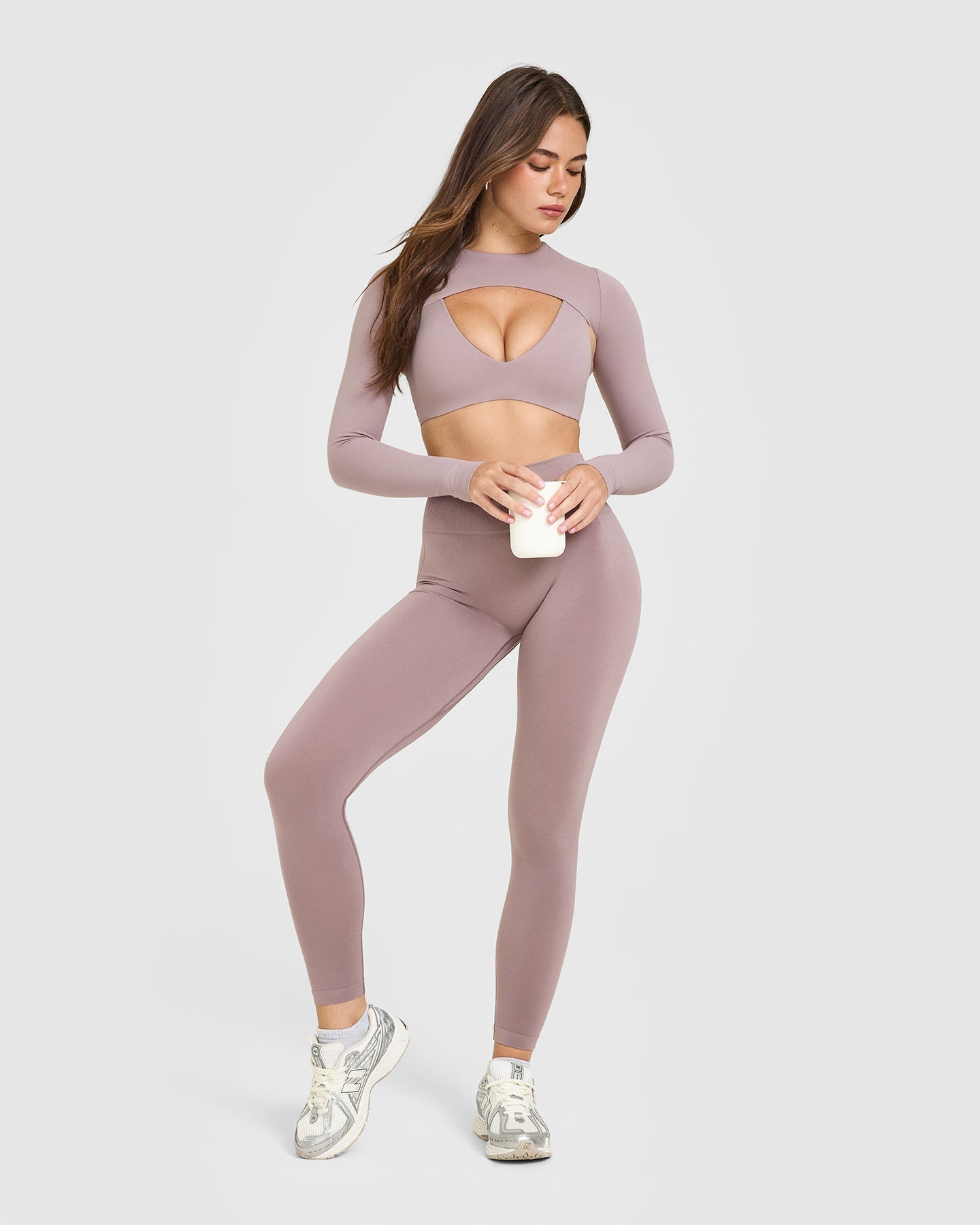 SoftMotion™ Shrug Cover with White Logo | Dusty Purple