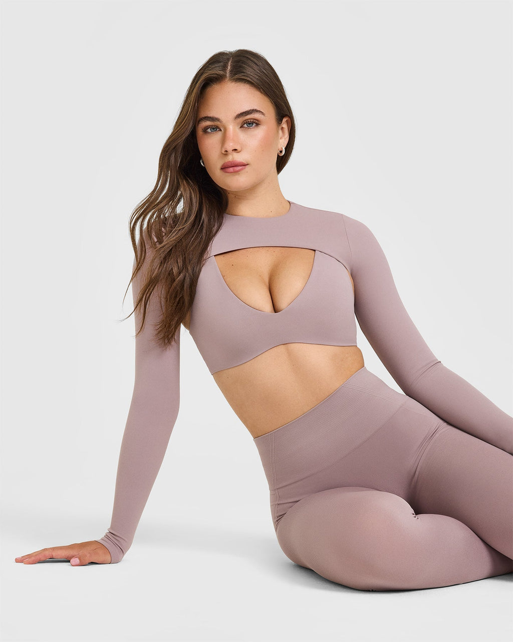 SoftMotion™ Shrug Cover with White Logo | Dusty Purple