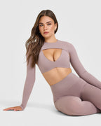 SoftMotion™ Shrug Cover with White Logo | Dusty Purple