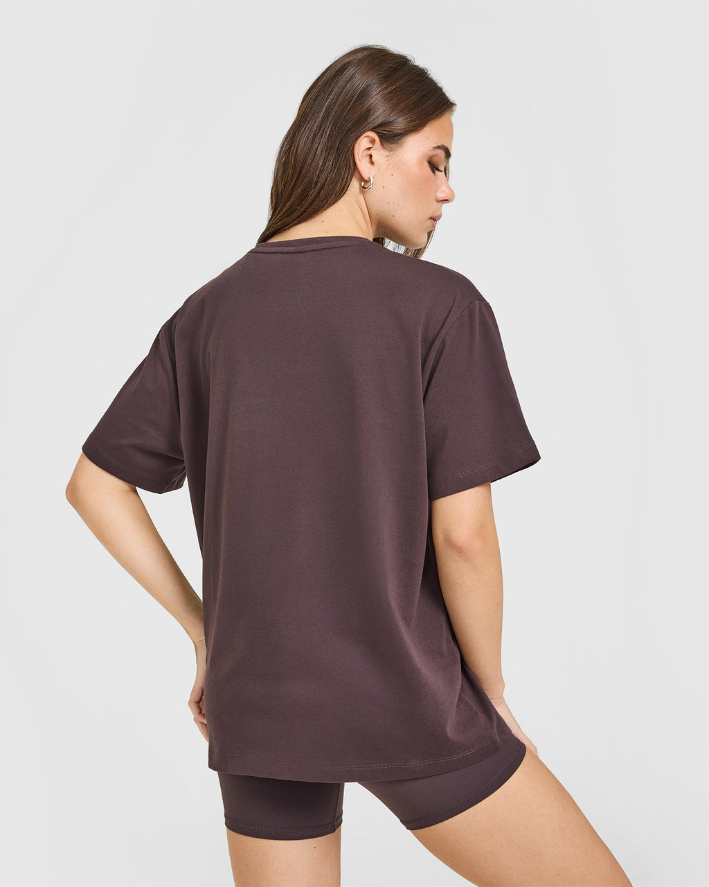 Classic Oversized Lightweight T-Shirt | Umber Brown