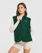 Fleece Gilet with Chest Pocket | Racing Green