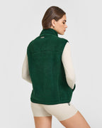 Fleece Gilet with Chest Pocket | Racing Green