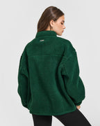 Fleece Jacket with Chest Pocket | Racing Green