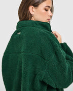 Fleece Jacket with Chest Pocket | Racing Green