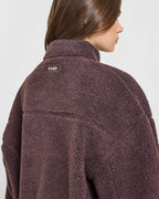 Fleece Jacket with Chest Pocket | Umber Brown