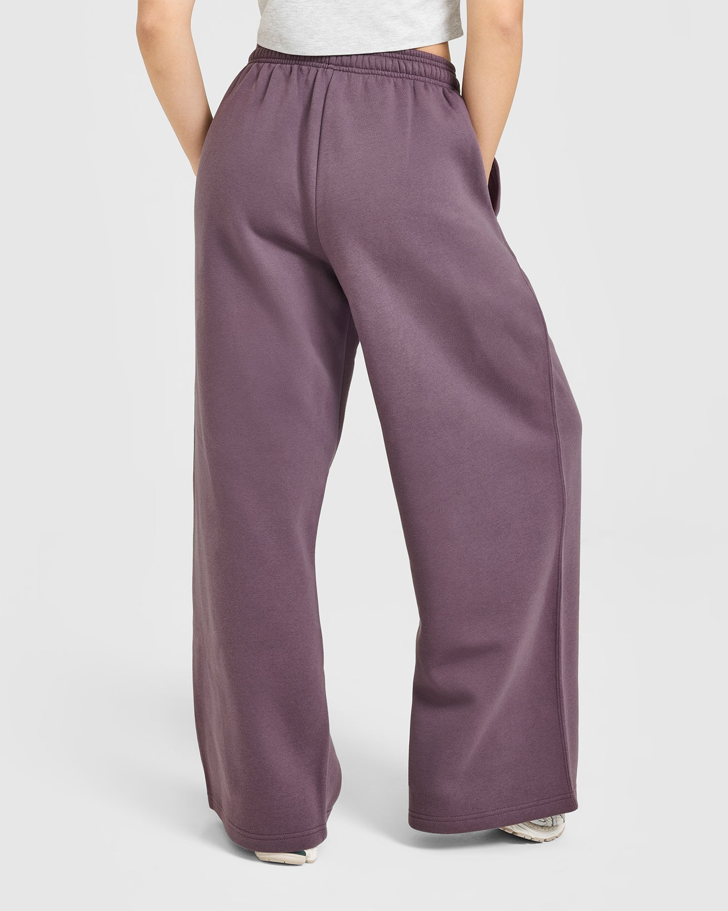 Foundations Oversized Straight Leg Joggers | Vintage Purple