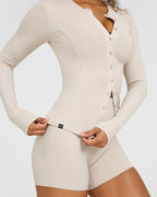 Mellow™ Rib Long Sleeve Cardigan | Sand