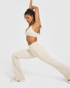 SoftMotion™ Flared Bottoms with White Logo | Sand