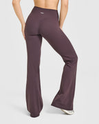 SoftMotion™ Flared Bottoms with White Logo | Dark Umber Brown